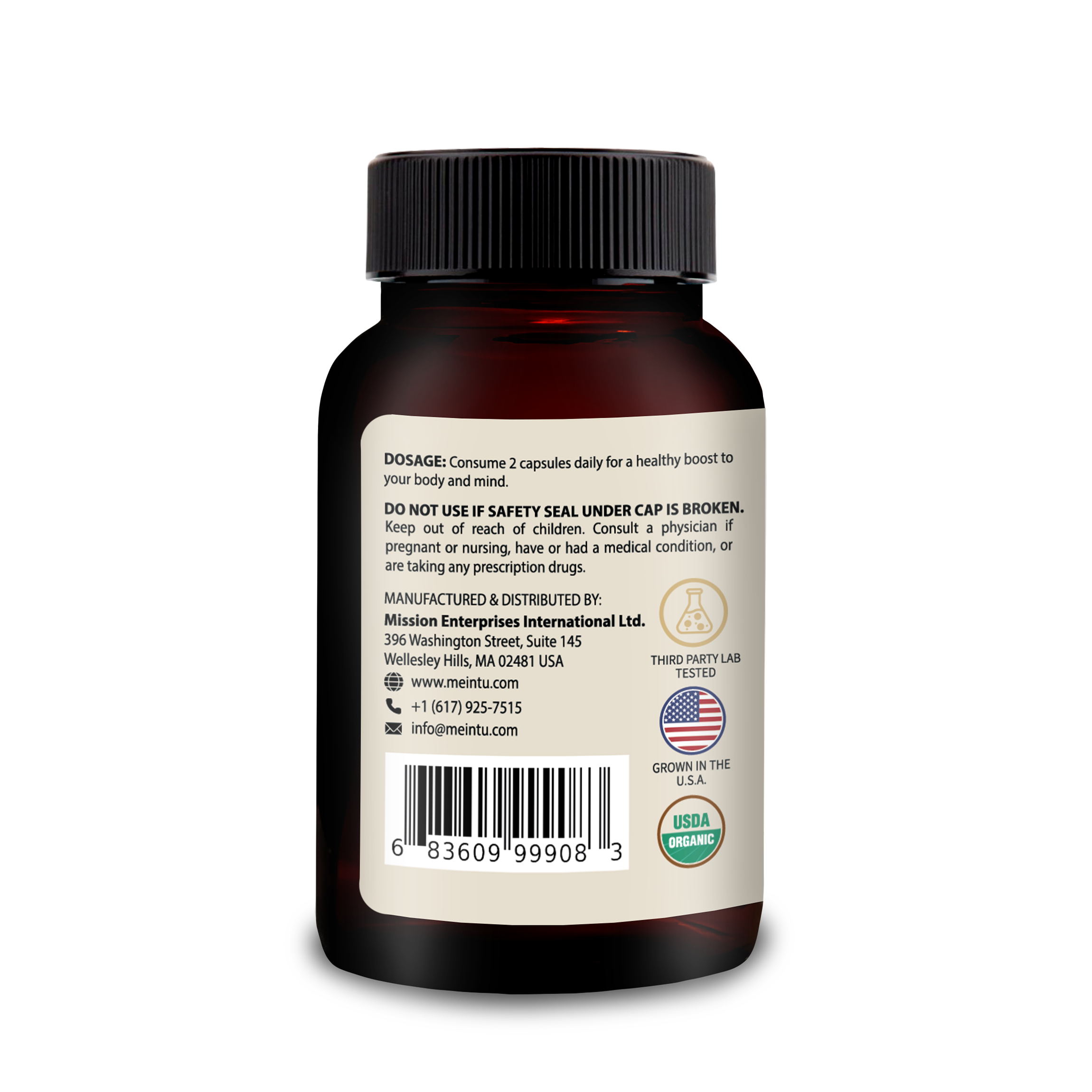 PowerXV 15-Mushroom Complex – Organic Capsules for Focus, Energy & Immunity – 60 Count