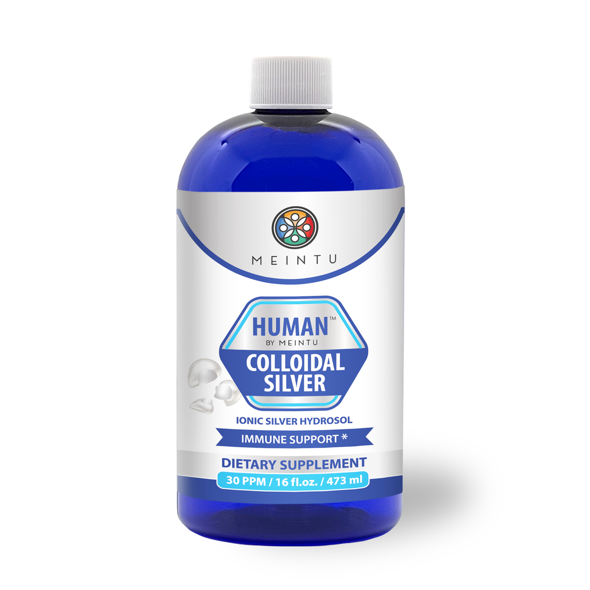 Colloidal Silver 30PPM – 16oz Immune Support Refill Bottle