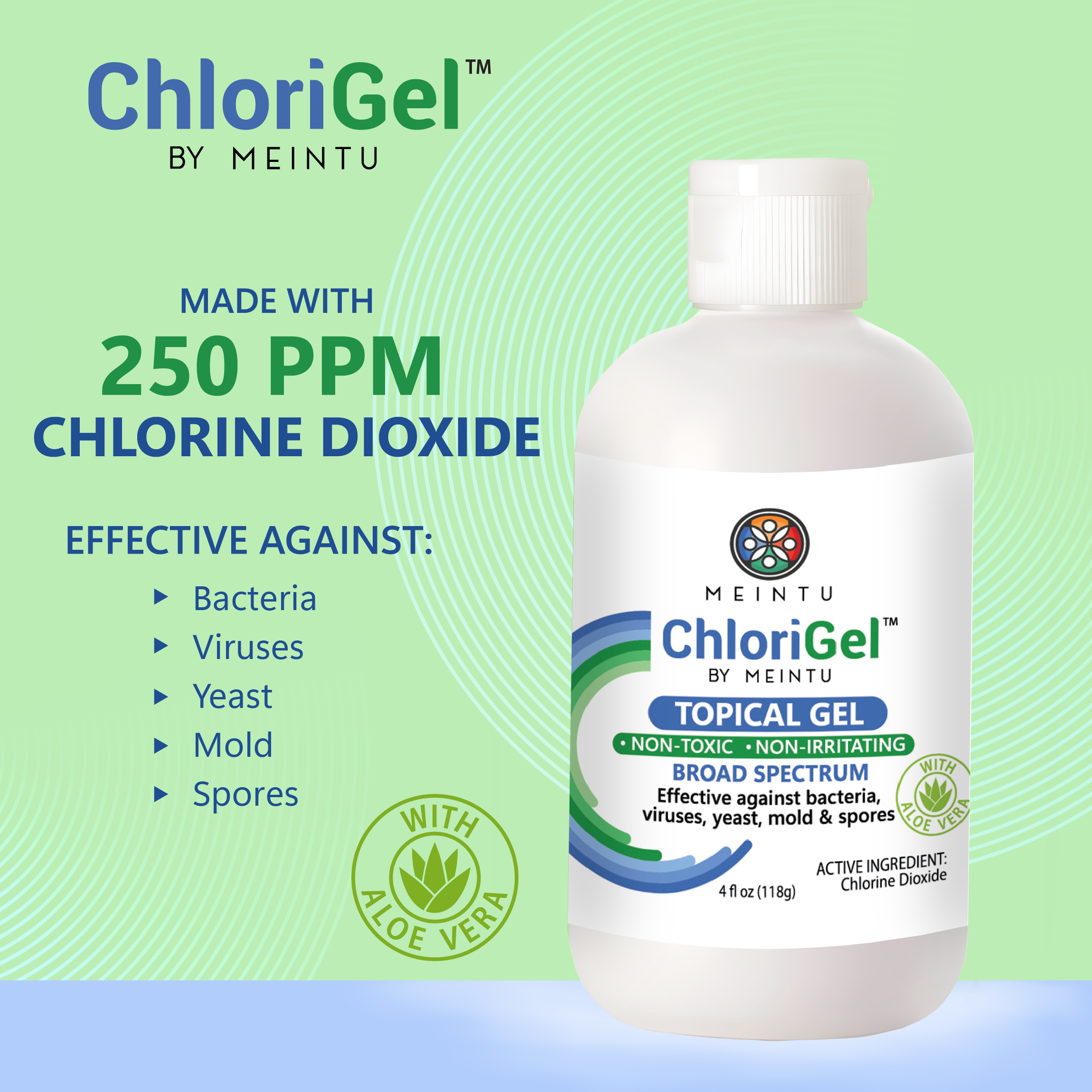 ChloriGel™– Long-Lasting Odor Neutralizer & Skin Antiseptic