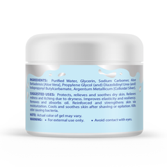 Colloidal silver gel ingredients and uses