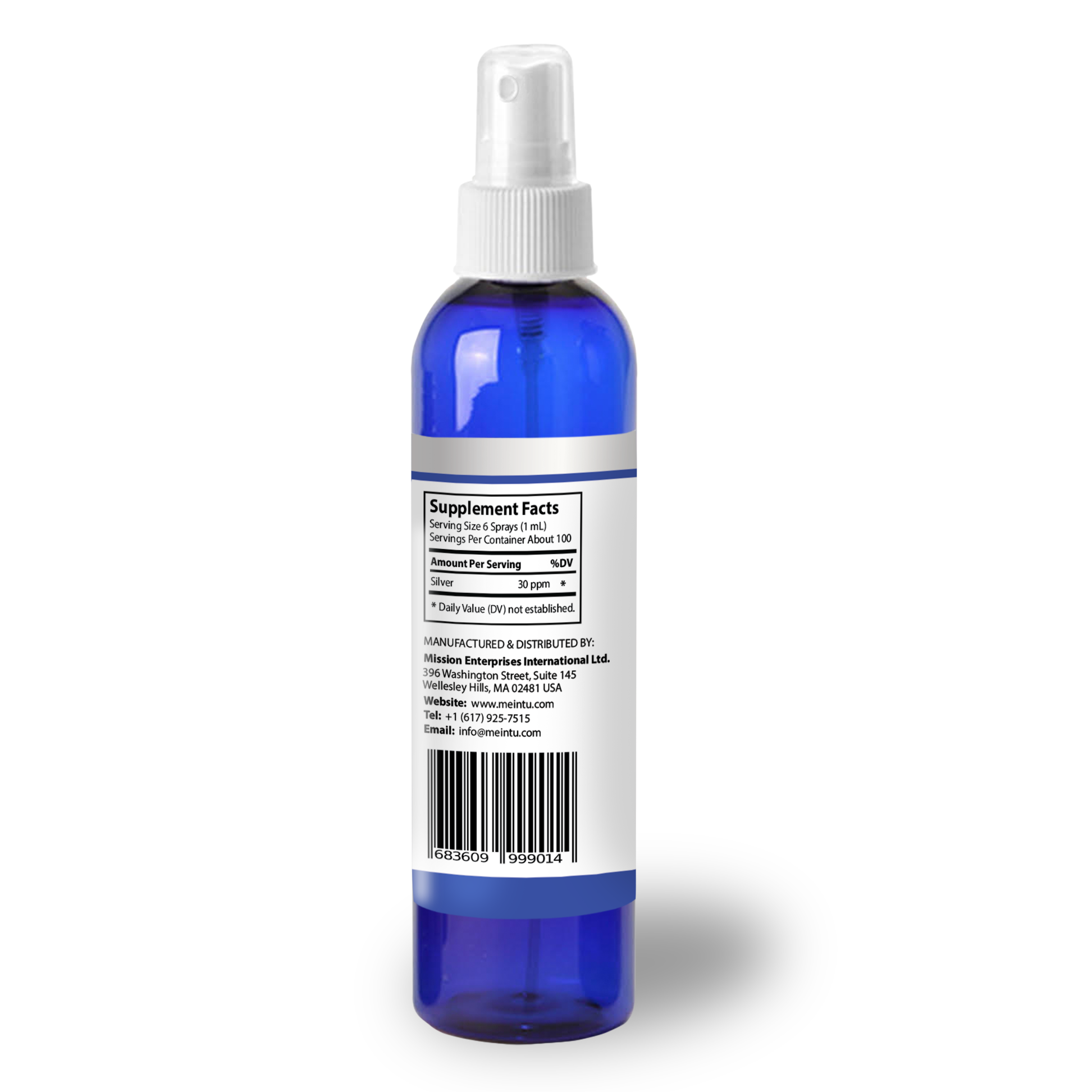 Colloidal Silver 30PPM – 100ml TSA-Approved Travel Spray for Immune Support