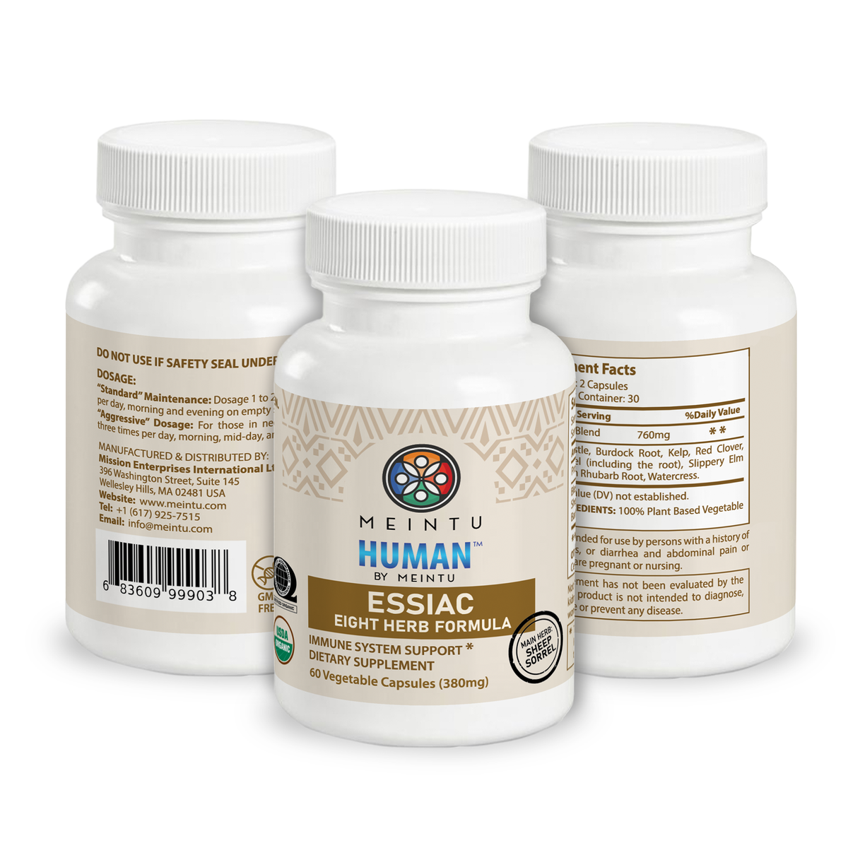 Organic 8-Herb Essiac Capsules