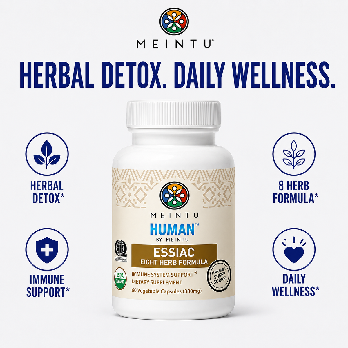 Organic 8-Herb Essiac Capsules