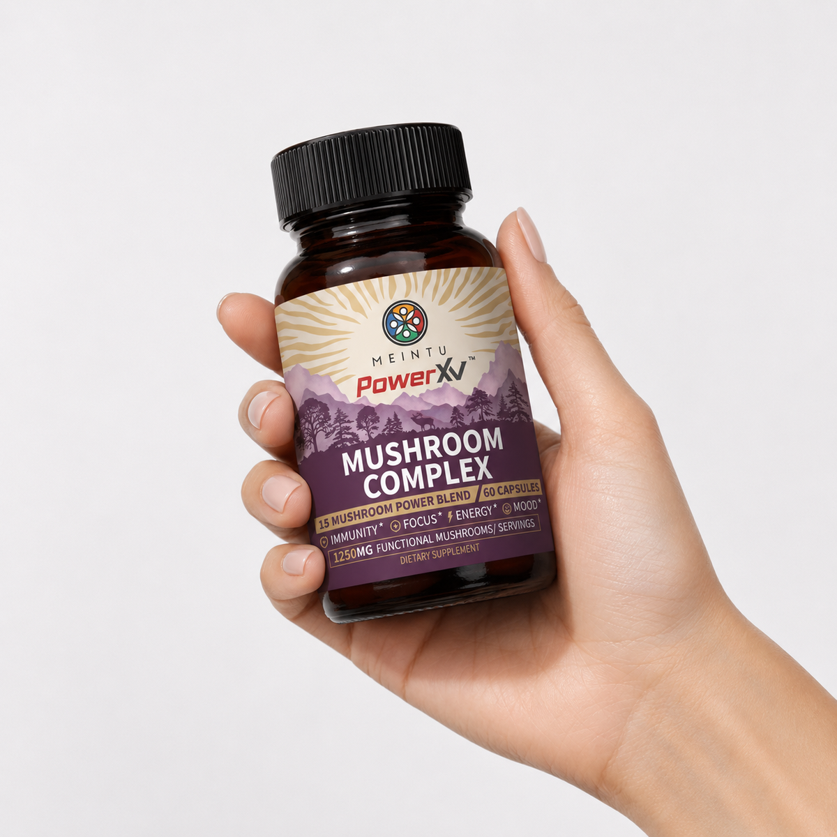 PowerXV 15-Mushroom Complex Capsules