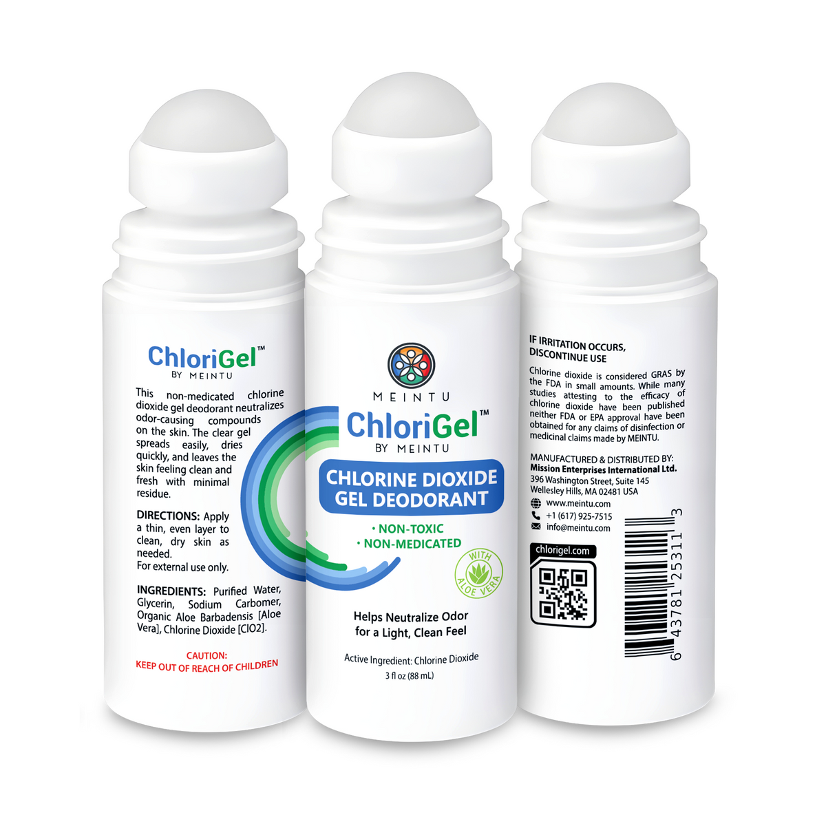 Chlorine Dioxide Gel Deodorant