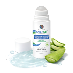 Chlorine Dioxide Gel Deodorant – Aluminum-Free, Non-Medicated Cosmetic Deodorant – Clear Gel, Odor-Neutralizing Formula