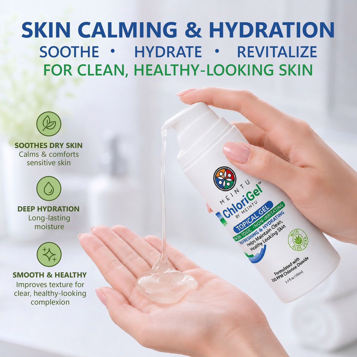 MEINTU ChloriGel™ 250PPM Chlorine Dioxide Gel.
